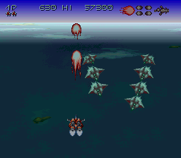 Axelay (Japan) In game screenshot